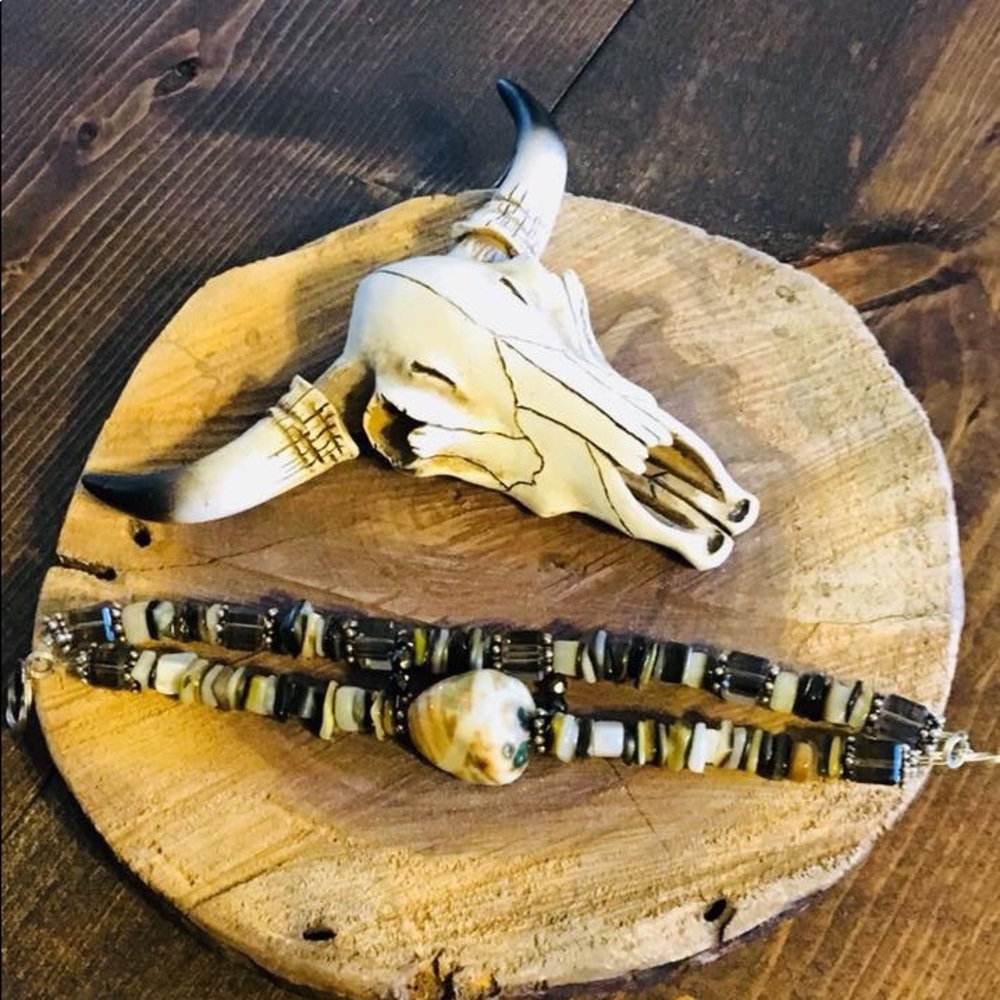 Earthy Stone & Bead Bracelet